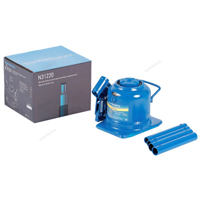 Домкрат бутылочный двухштоковый укороченный 20 т NORDBERG N31220