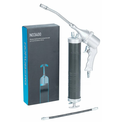 Шприц плунжерный пневматический для густой смазки, 400 мл NORDBERG NO3400