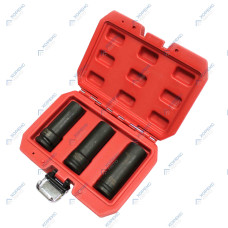 Набор адаптеров-экстракторов 1/2" для демонтажа поврежденных болтов и гаек (3 предмета) Horex HZ 24.1.064S