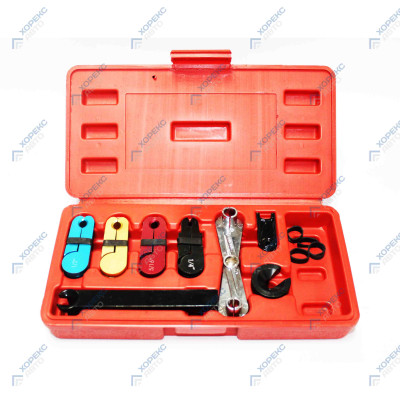 Набор приспособлений для разборки топливных и других трубопроводов (8 предметов) Horex HZ 25.1.088