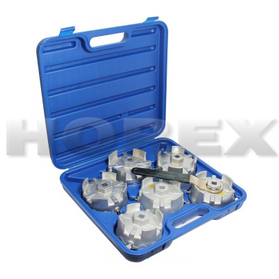 Набор чашек для снятия масляного фильтра для г/а (6 предметов) Horex HZ 25.1.060