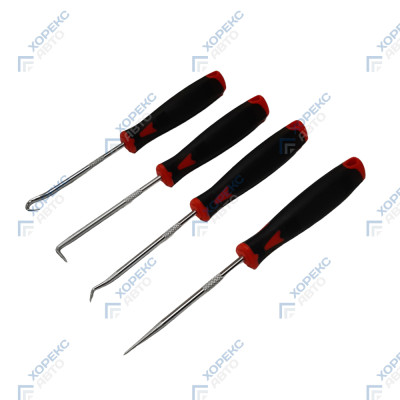 Набор крючков для демонтажа уплотнительных колец и сальников (4 предмета) Horex HZ 25.1.178S