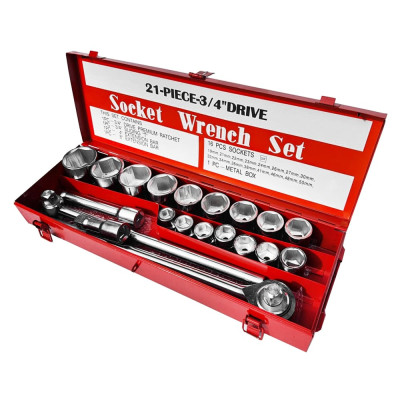 Набор головок с принадлежностями 3/4