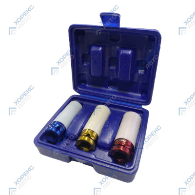 Набор тонкостенных удлиненных головок 1/2