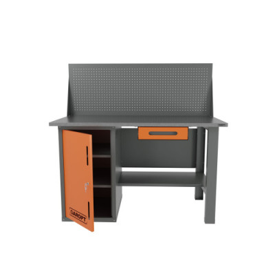 Верстак однотумбовый с ящиком и экраном 1400*700 GAROPT GT1400STDY1PP Верстак однотумбовый с ящиком и экраном 1400*700 GAROPT GT1400STDY1PP