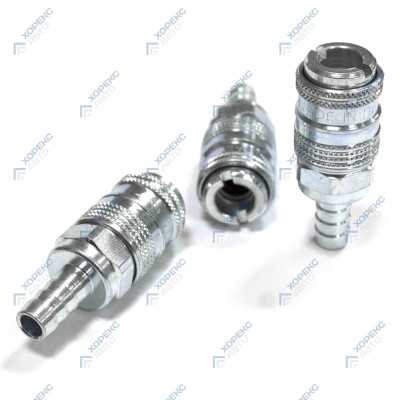 Быстроразъем пневматический под шланг 10мм 17/EM