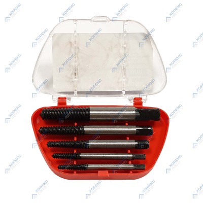 Набор экстракторов для поврежденных болтов 5 предметов (3-19 мм) Horex HZ 24.1.061S