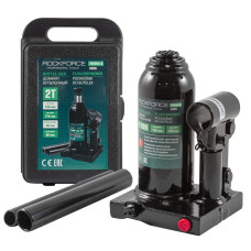 Домкрат бутылочный 2т с клапаном в кейсе RF-T90204-S[Euro]