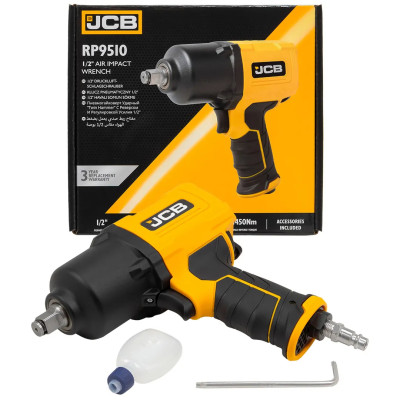 Пневмогайковерт ударный Twin Hammer с реверсом и регулировкой усилия 1/2 JCB-RP9510