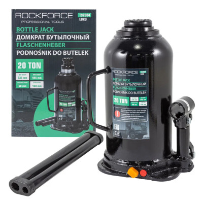 Домкрат бутылочный 20т с клапаном RF-T92004[Euro]