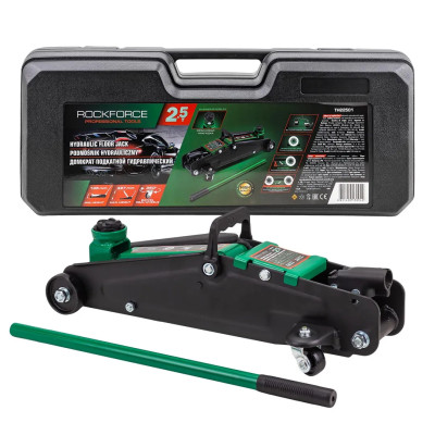 Домкрат подкатной гидравлический 2,5т с резиновой накладкой в кейсе,без фиксации RF-TH22501 в кейсе