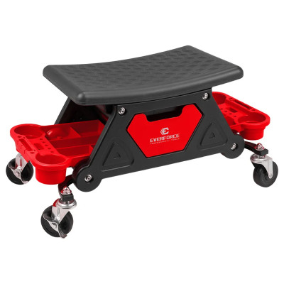 Стул пластиковый передвижной с выдвижным ящиком и пластиковыми ложементами EF-F-TRH6800