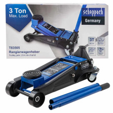 Домкрат подкатной гидравлический низкопрофильный двухпоршневой с резиновой накладкой 3т Sch-T83505