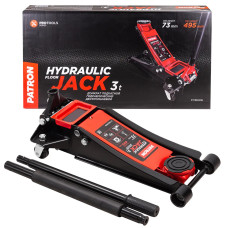 Домкрат подкатной гидравлический низкопрофильный двухпоршневой 3т P-T830018