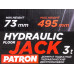 Домкрат подкатной гидравлический низкопрофильный двухпоршневой 3т P-T830018