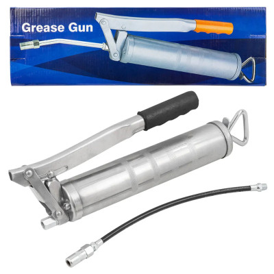 Шприц ручной для нагнетания густой смазки с гибким шлангом FK-20450