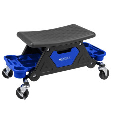 Стул пластиковый передвижной с выдвижным ящиком и пластиковыми ложементами YF-F-TRH6800