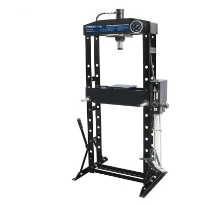 Пресс гидравлический напольный 20т, ручной/ножной привод (рабочая высота: 10-1000мм, рабочая ширина: 500мм, рабочий стол: 175х500мм, ход штока: 160мм) F-20030 BIG[дерев]