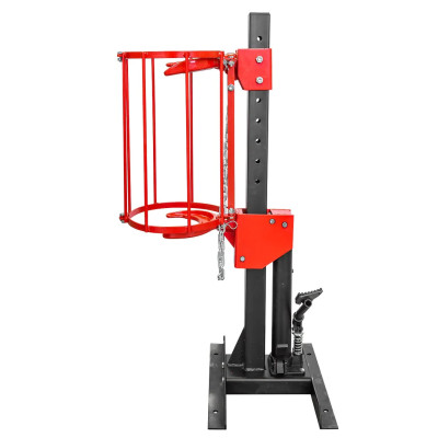 Стяжка пружин гидравлическая напольная с двумя комплектами получаш и навесным защитным каркасом (усилие стяжки 1т, рабочий диапазон 210-570мм, вес 35 F-1500-6Q