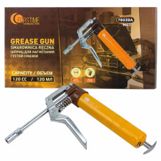 Шприц для нагнетания густой смазки ручной 120мл в комплекте с жестким наконечником FT-78039A MST