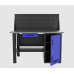 Верстак однотумбовый с ящиком и экраном 1400x700 GAROPT синий GT1400STDY1PP.blue
