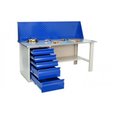 Верстак однотумбовый WD-5 с экраном L=140