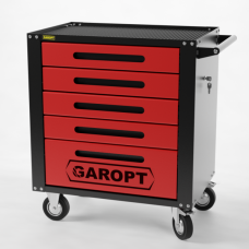 Тележка инструментальная Garopt 5 ящиков, Серия "Standart" GTS5.red