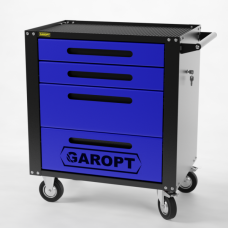 Тележка инструментальная Garopt 4 ящика, Серия "Standart" GTS4.blue