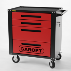 Тележка инструментальная Garopt 4 ящика, Серия "Standart" GTS4.red