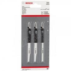 Пилка лобзиковая BOSCH ЛОБЗИКОВЫЕ ПИЛКИ T308B/ T308BO ExtraCleanWood 3 шт.
