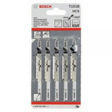 Пилка лобзиковая BOSCH Пилки лобзиковые T 101 B Clean for Wood, HCS (5 шт)