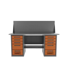 Верстак двухтумбовый 5 ящиков с экраном Garopt GT1800Y5Y5PP 1800*700
